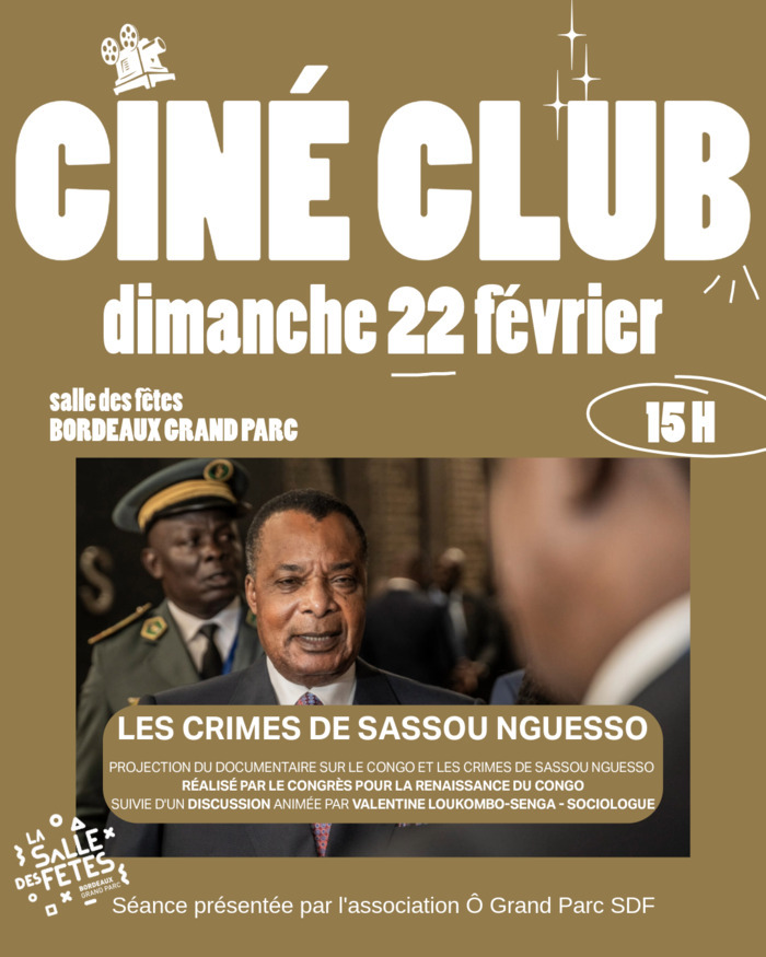 Ciné-club de février La Salle des Fêtes Bordeaux Grand Parc Bordeaux