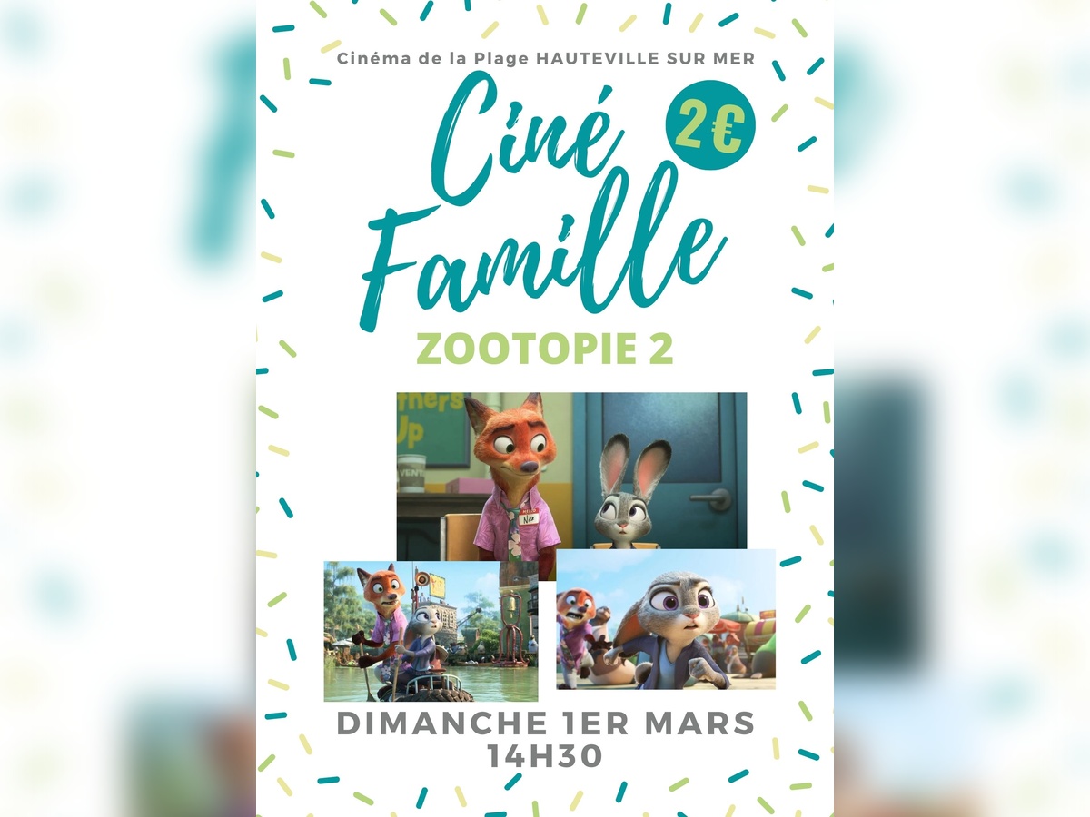 Ciné famille Zootopie 2