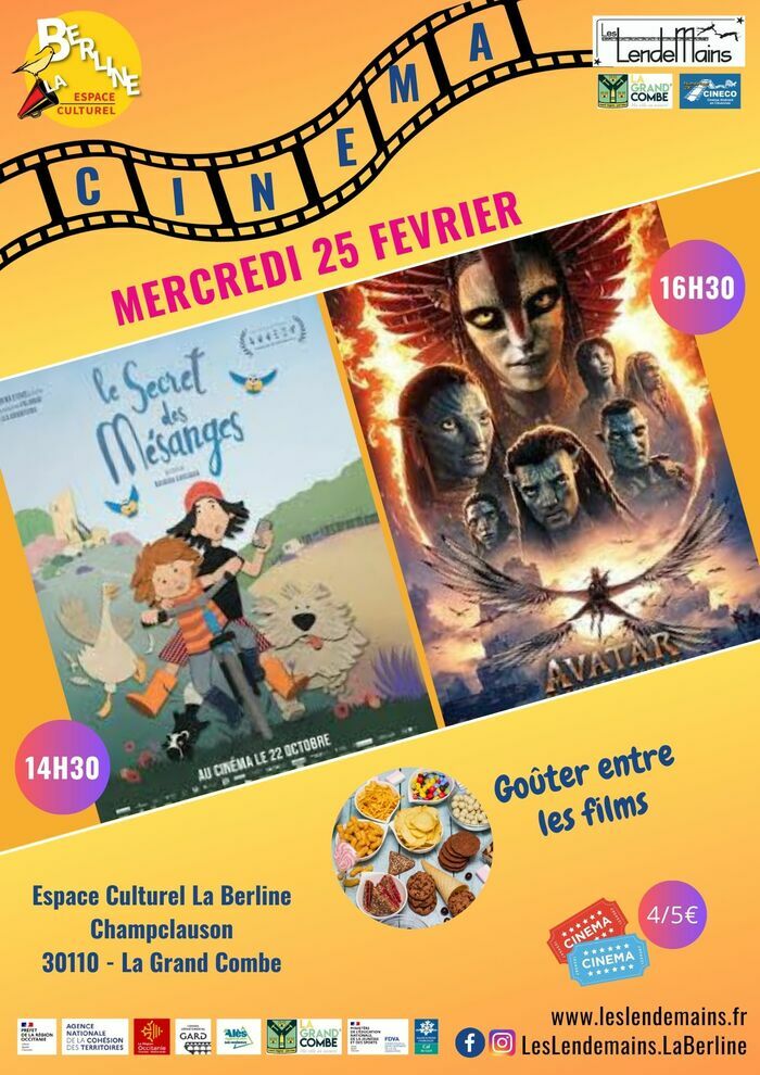Ciné Goûter Espace culturel La Berline Champclauson