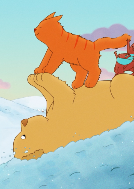 Ciné-goûter Le merveilleux hiver de Tom le chat