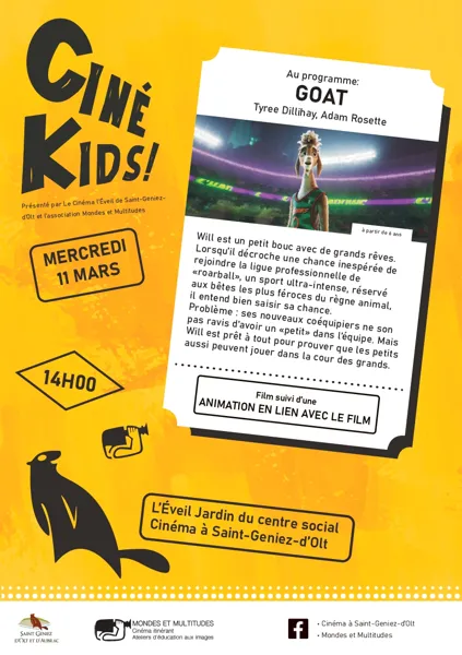 Ciné Kids Goat au cinéma à St Geniez d'Olt