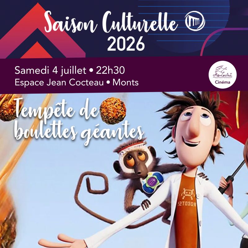 Cinéma en plein air Tempête de boulettes géantes