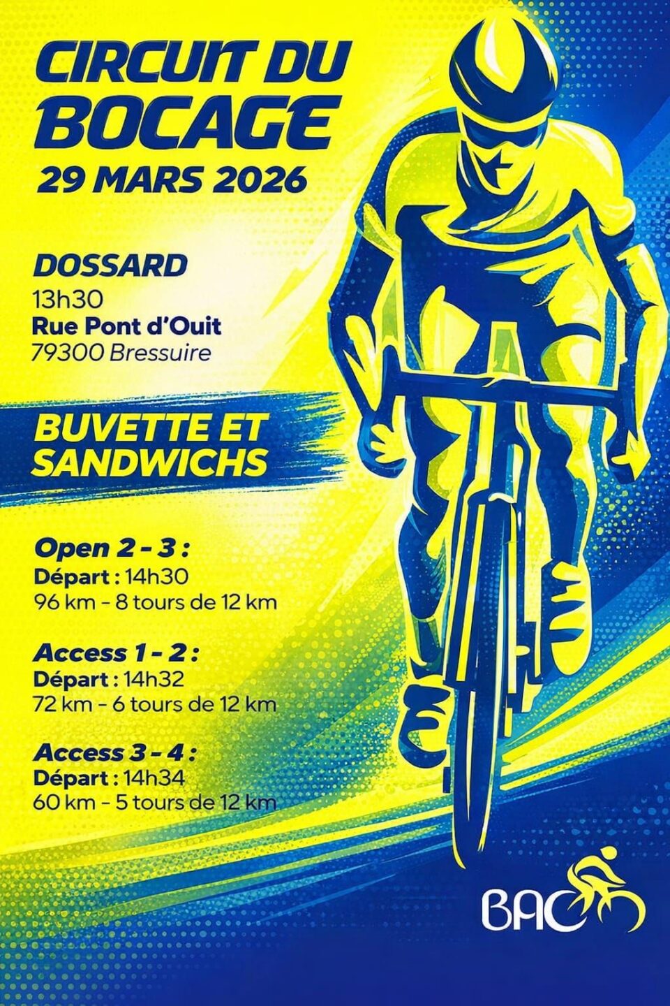 Circuit du bocage Rue du Pont d’Ouit Bressuire 2026-03-29 Circuit du bocage
