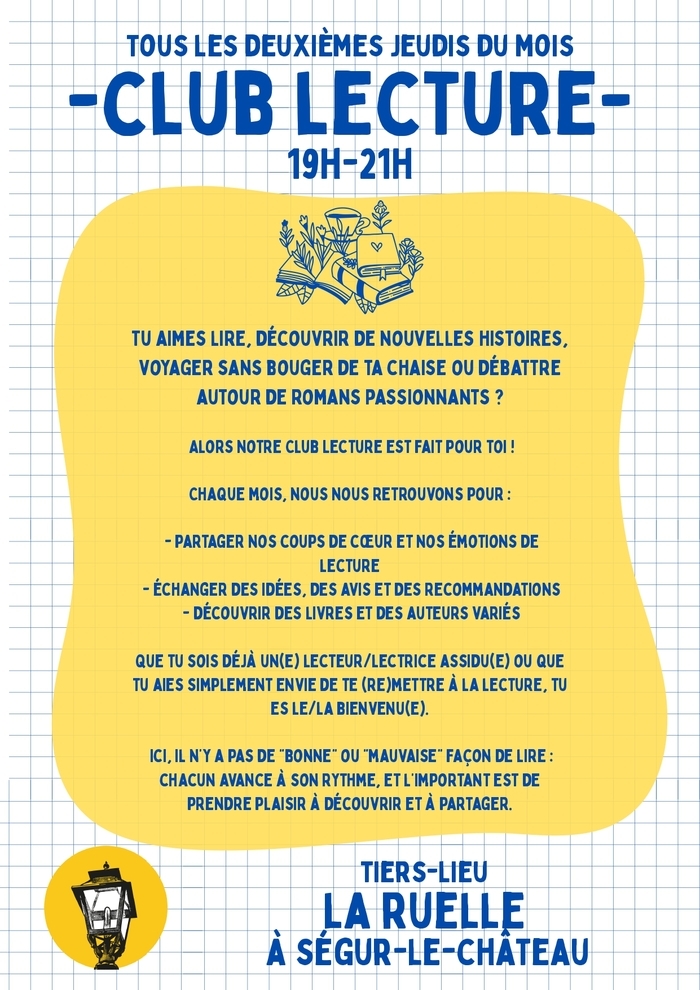 Club lecture La Ruelle Ségur-le-Château