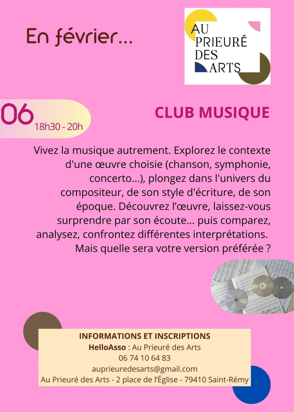 Club musique à Saint-Rémy