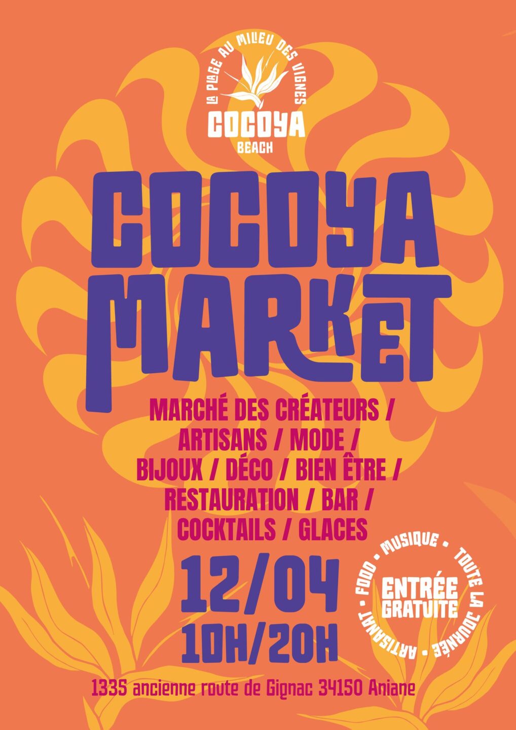 COCOYA MARKET 1335 ancienne route de Gignac Aniane 2026-04-12 COCOYA MARKET