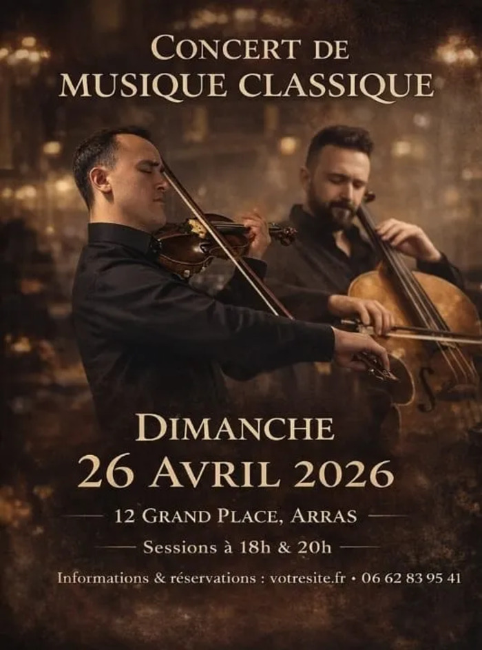 Concert classique avec Roman & Amory Cazal dans une cave à Arras – 26/04 Cave aménagée et équipée Arras