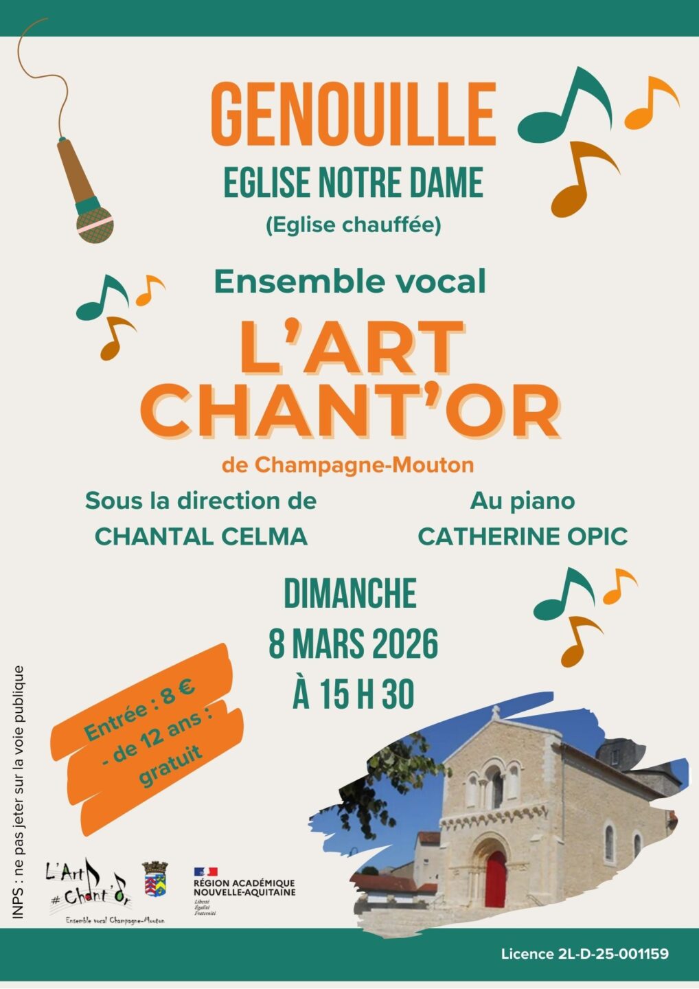 Concert de l'ensemble vocal L'Art Chant'Or