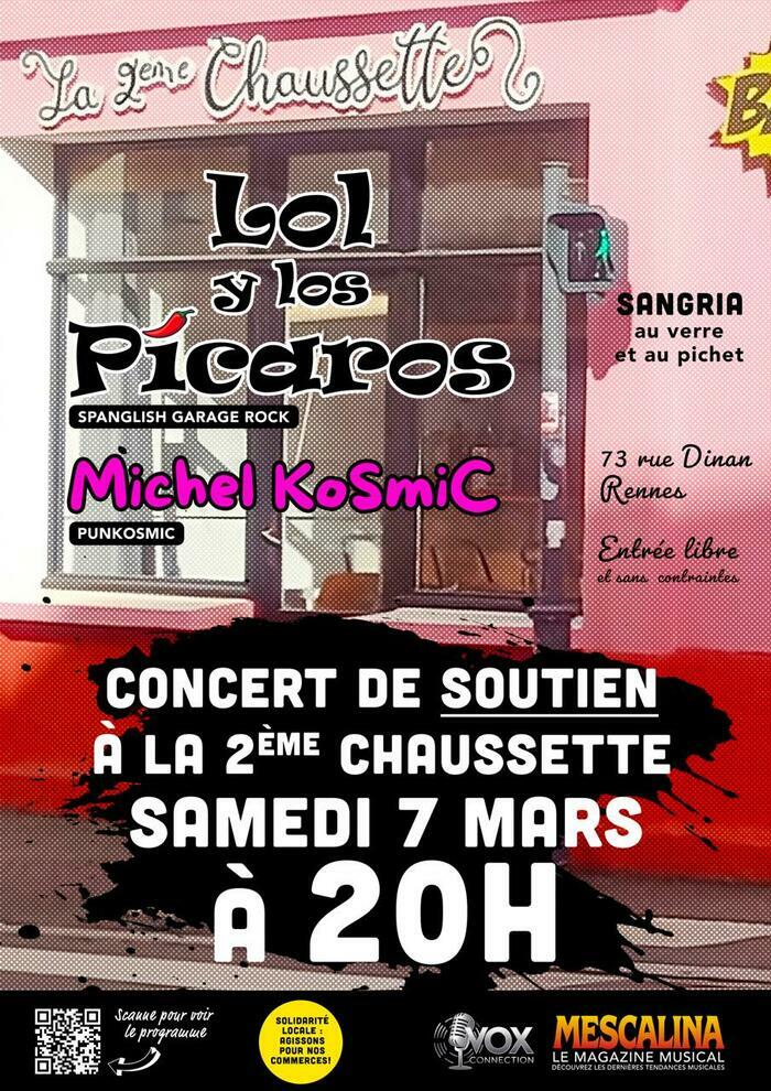 Concert de soutien à la 2ème chaussette // Sam 7 mars 2026 / 20h la 2eme chaussette Rennes