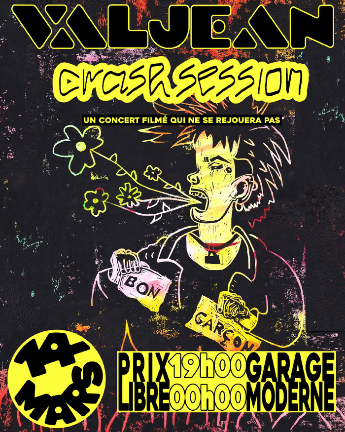 Concert de Valjean Le Garage Moderne Bordeaux