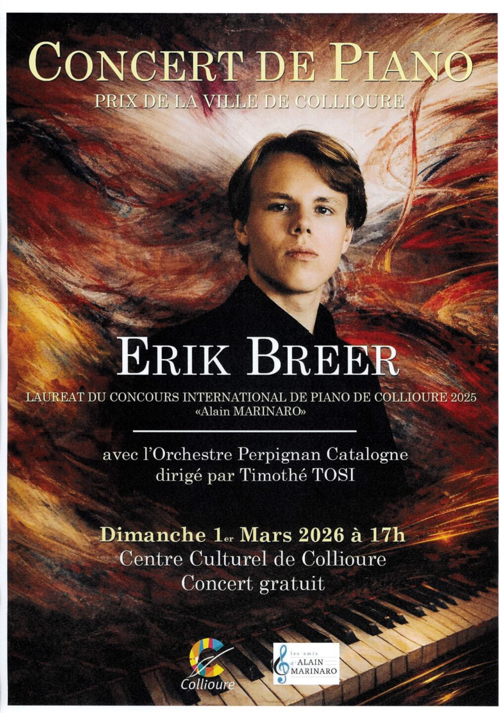 CONCERT D'ERIK BREER ET L’ORCHESTRE PERPIGNAN-CATALOGNE À COLLIOURE