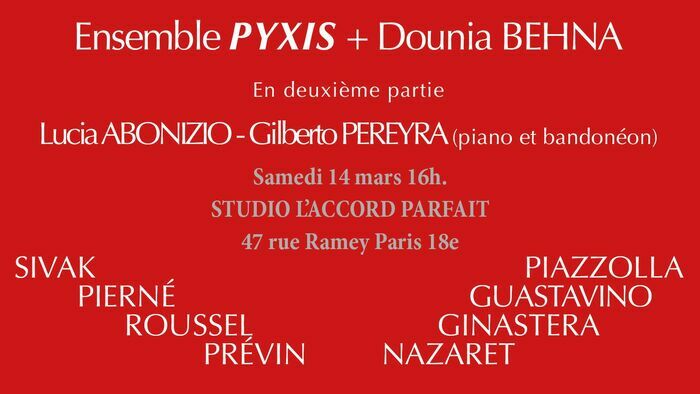 Concert France - Argentine Studio l'Accord Parfait Paris