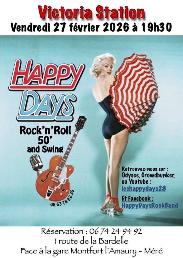 Concert Happy Days au Victoria Station Victoria Station Chef-du-Pont