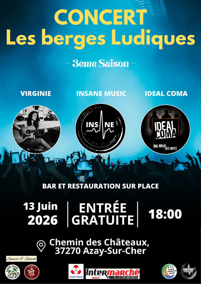 Concert les berges ludiques - Saison 3 les berges du cher