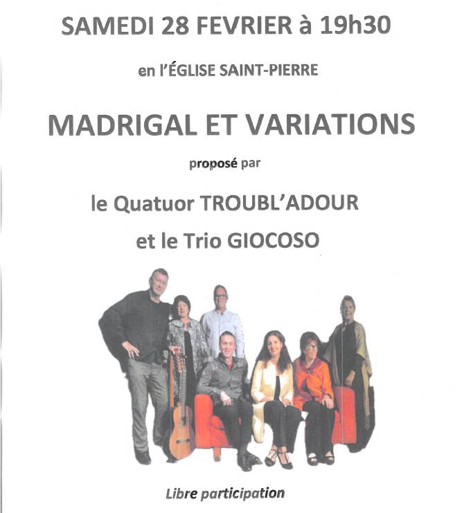Concert Madrigal et Variations
