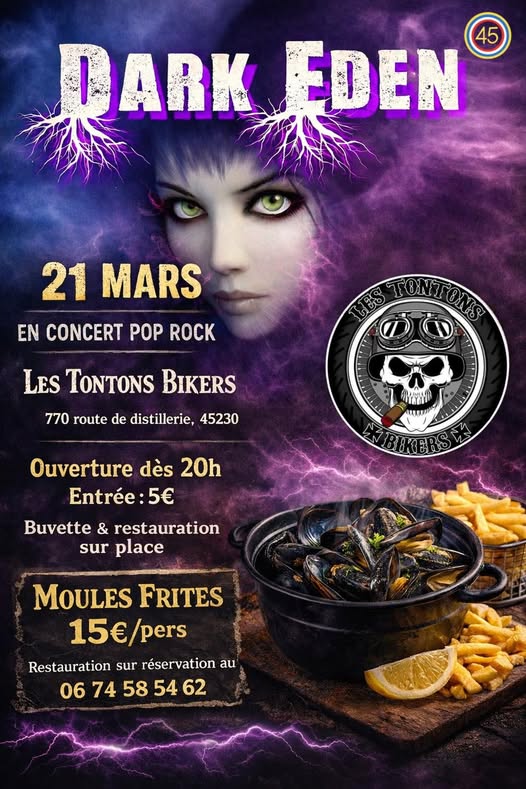 Concert pop rock avec Dark eden