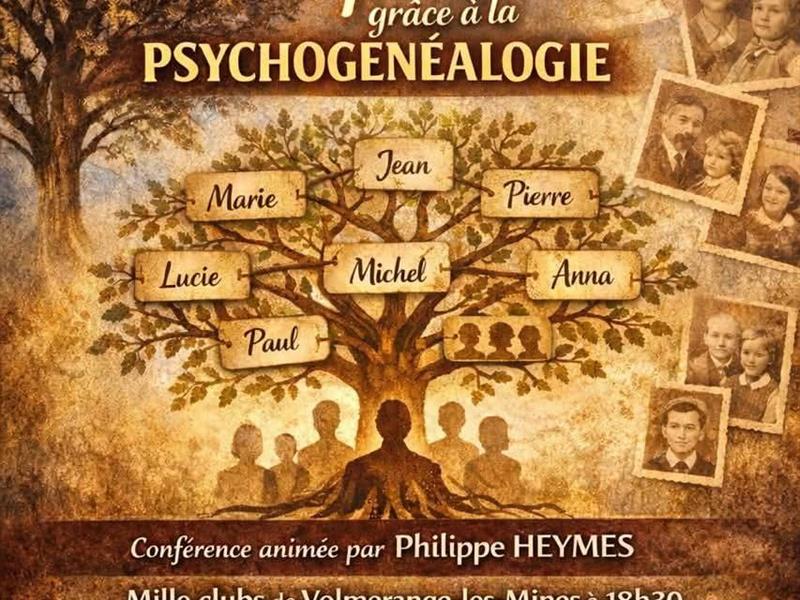 Conférence Décodez votre prénom grâce à la psychogénéalogie