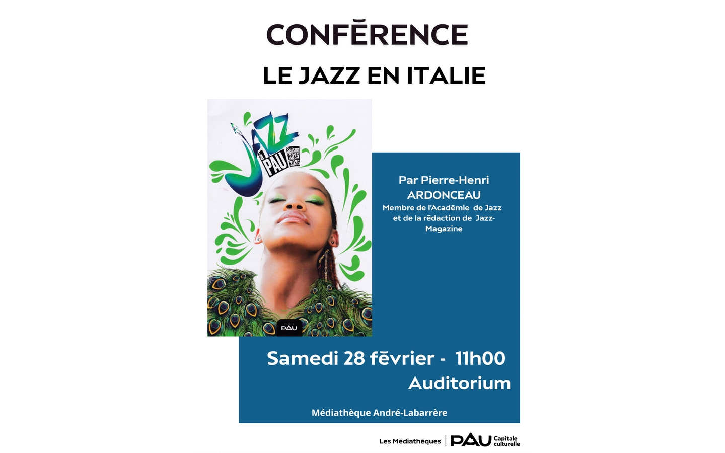 Conférence Le Jazz en Italie