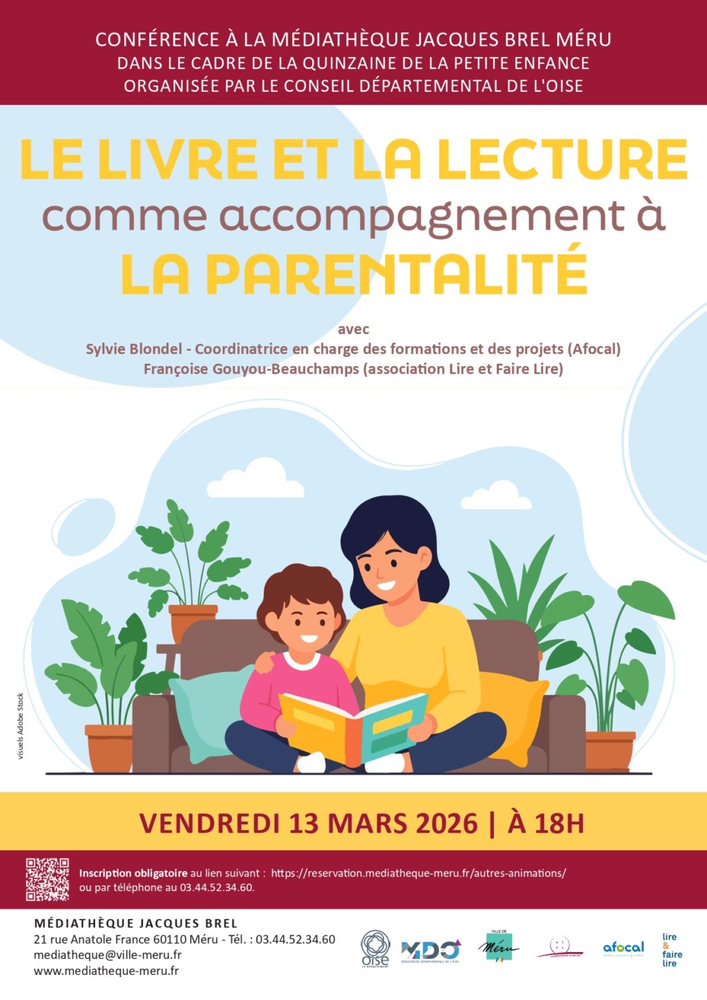 Conférence Le livre et la lecture comme accompagnement à la parentalité