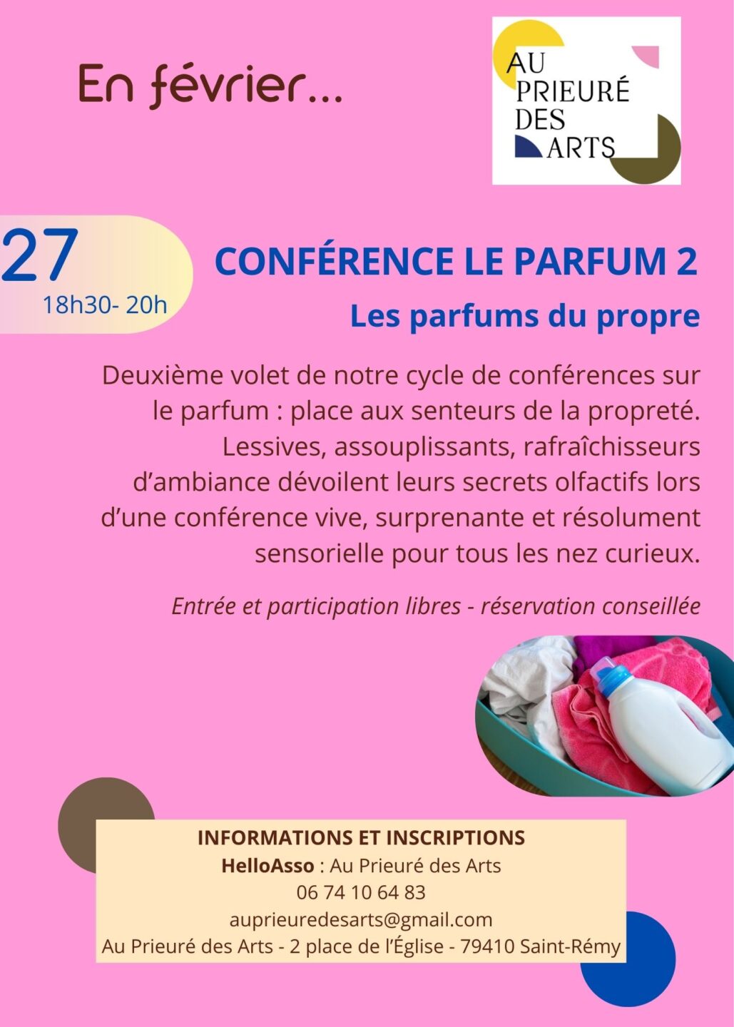 Conférence le parfum à Saint-Rémy