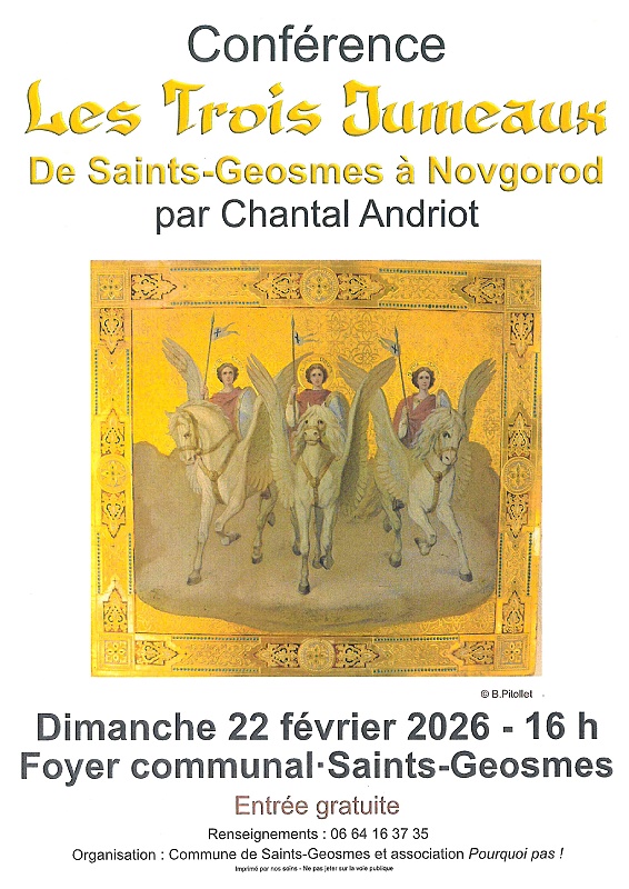 Conférence Les Trois Jumeaux de Saints Geosmes à Novgorod