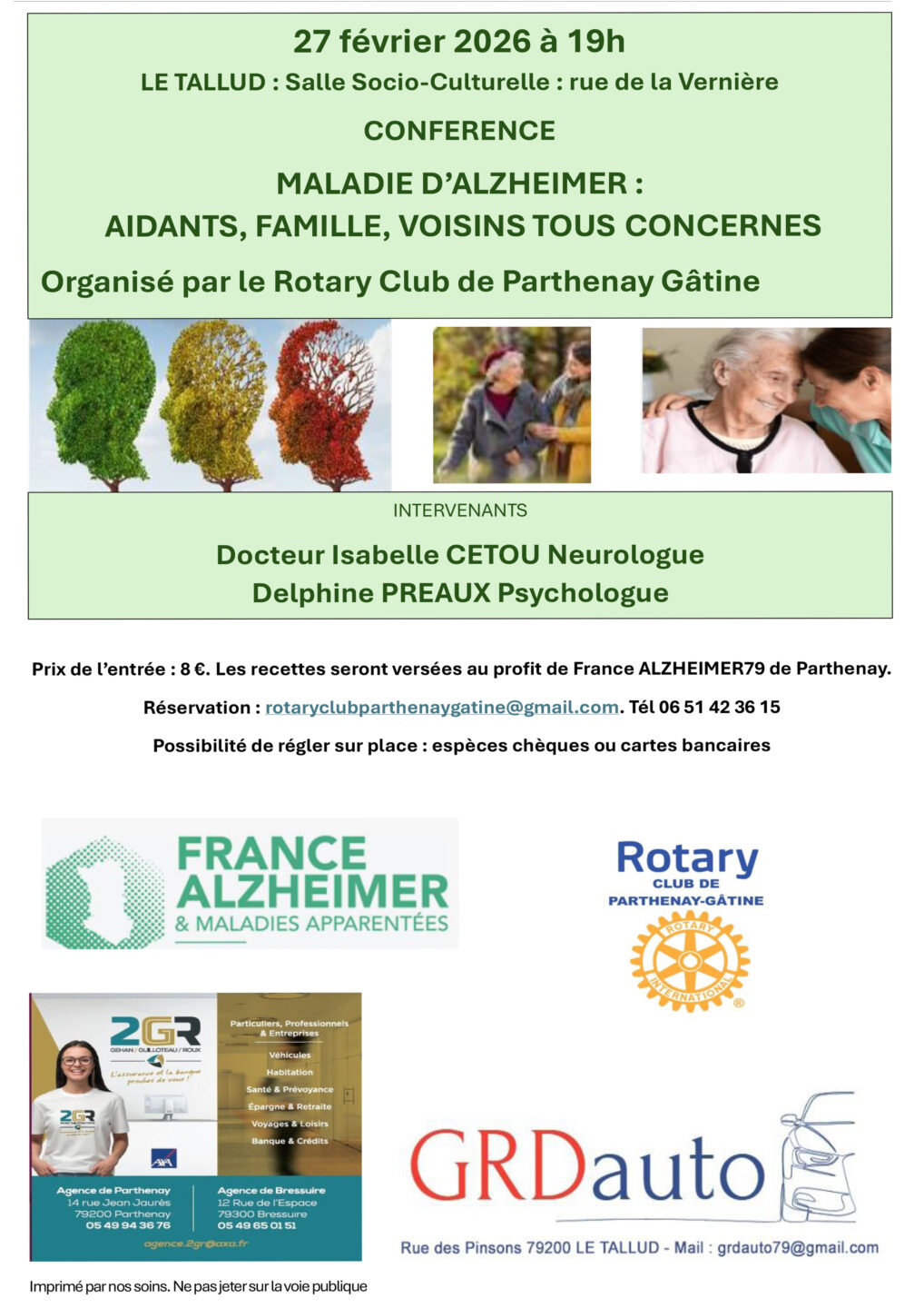 Conférence maladie d'Alzheimer aidants
