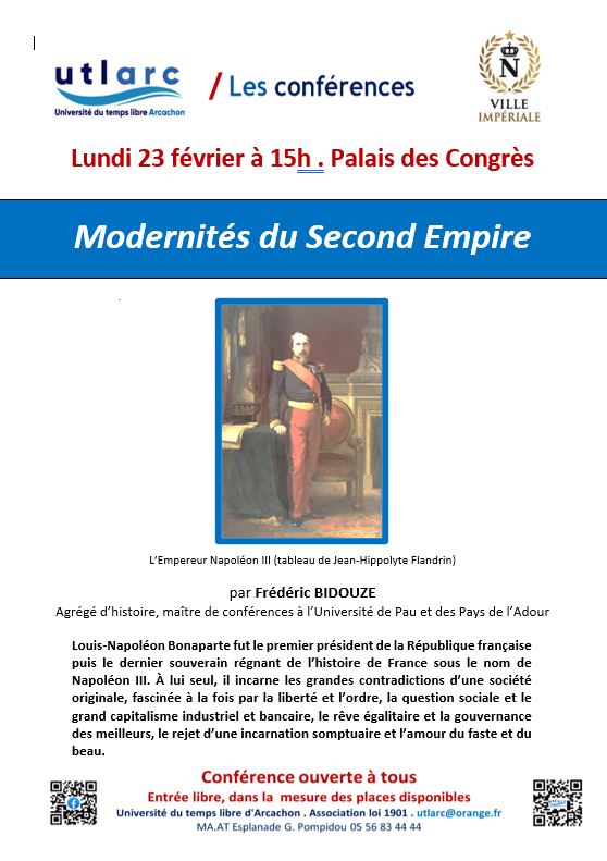 Conférence Modernités du Second Empire par Frédéric BIDOUZE