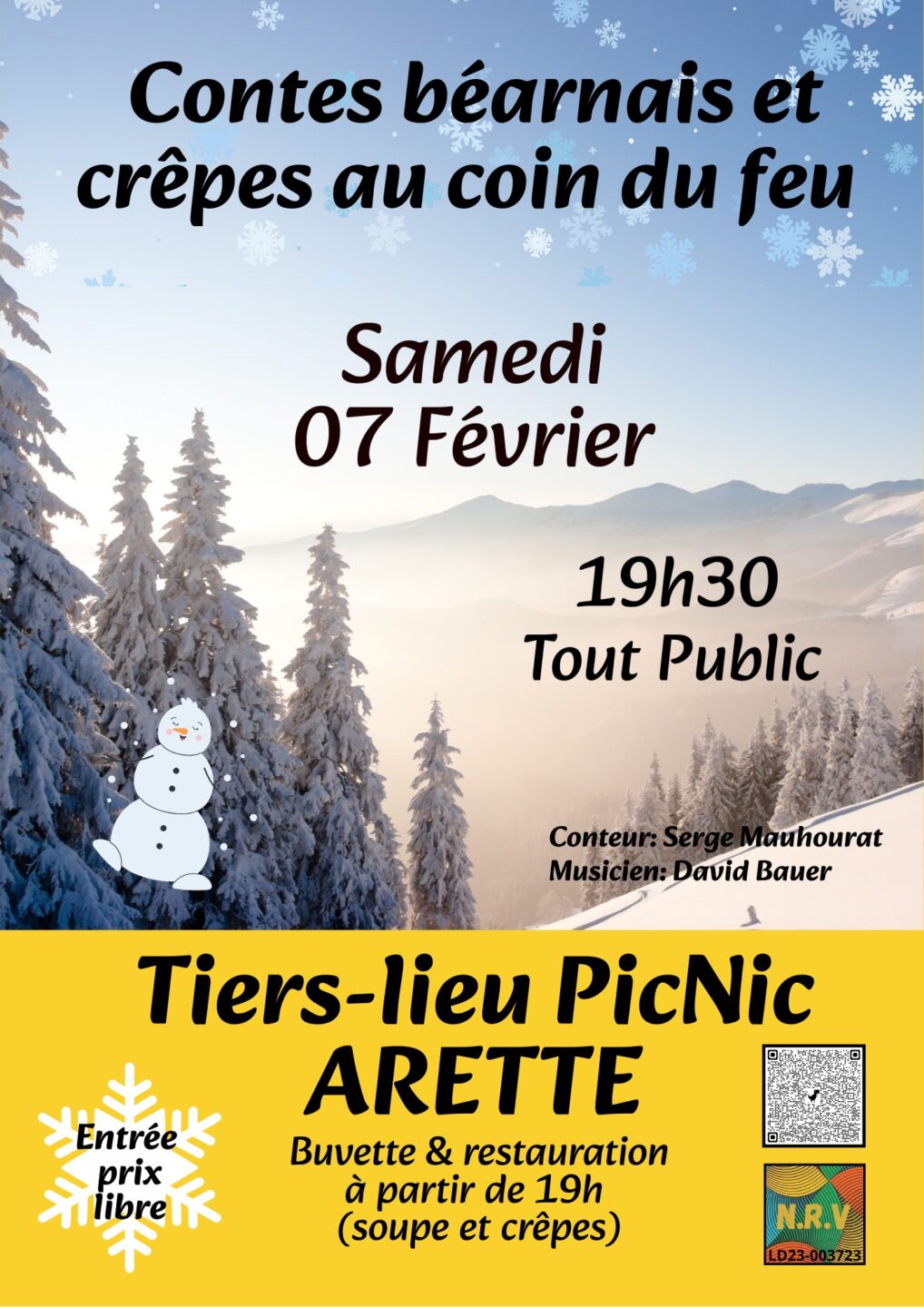 Contes béarnais et crêpes au coin du feu