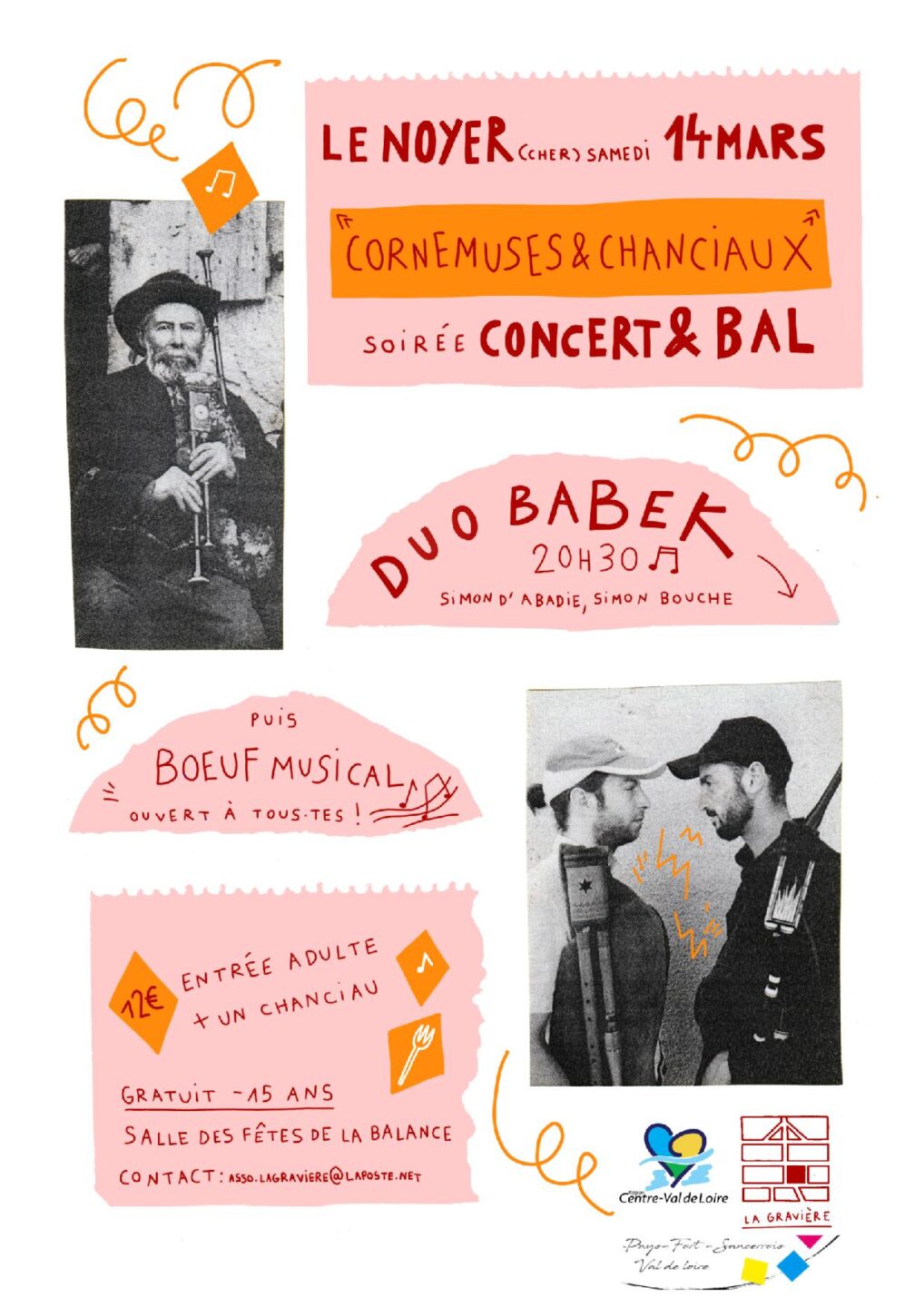 Cornemuses et chanciaux