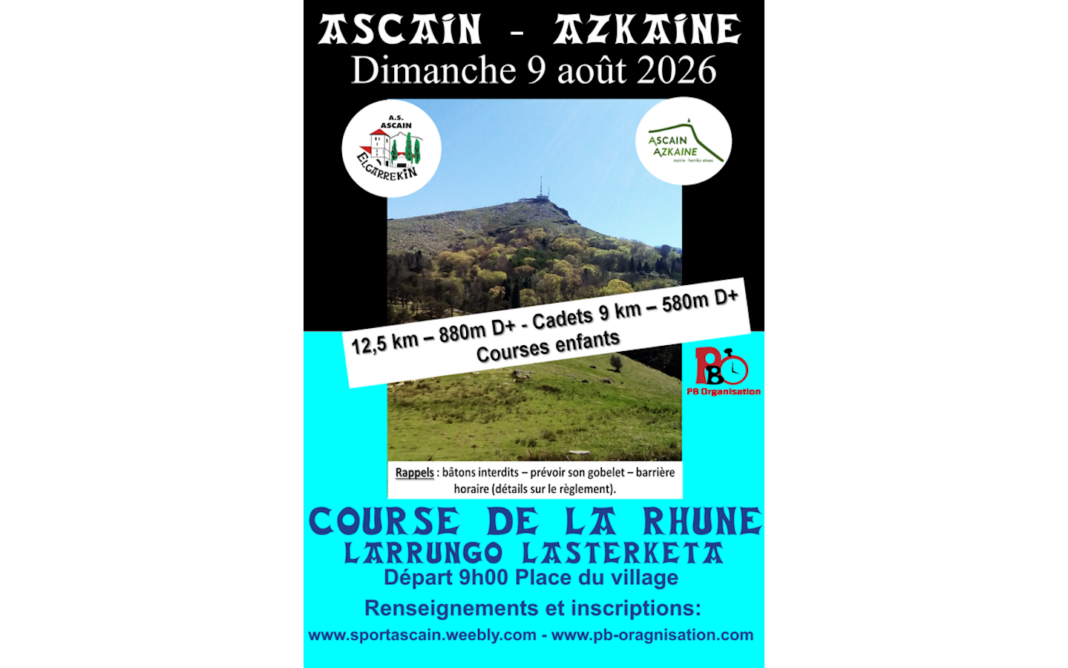 Course de la Rhune Rue Ernest Fourneau Ascain