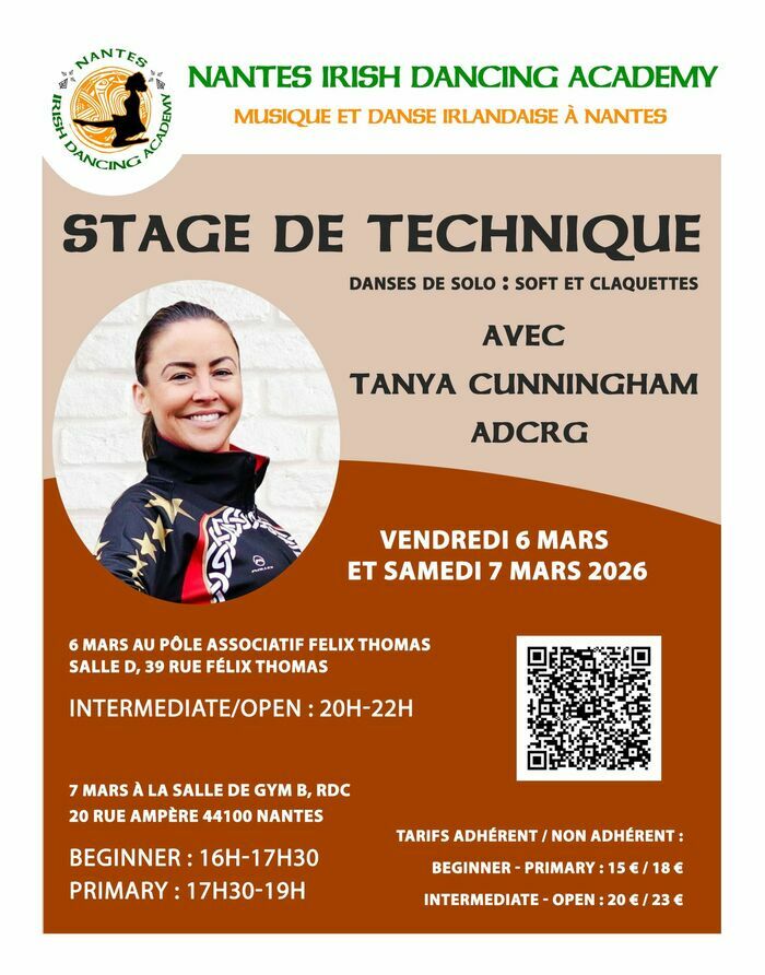 Danse irlandaise - stage de technique Pôle associatif Félix Thomas