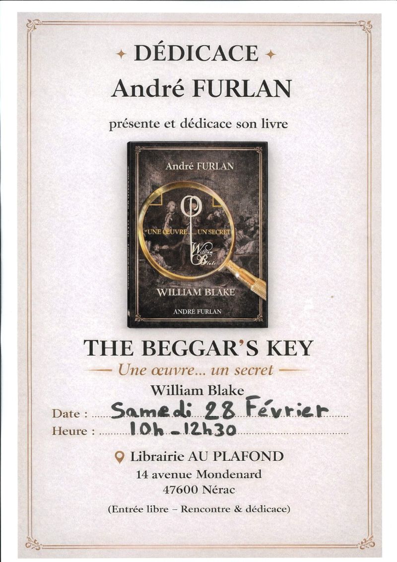 Dédicace du livre Une oeuvre