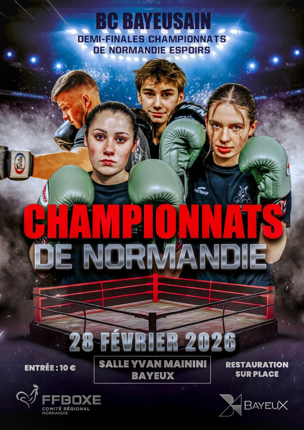Demi Finales des championnats espoirs de Normandie de Boxe Anglaise