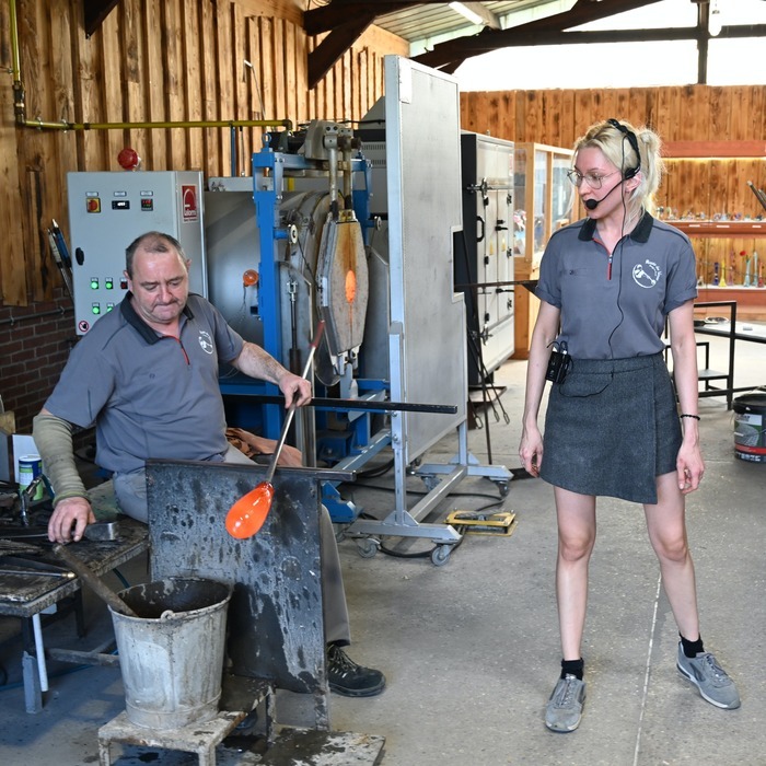 Démonstration des souffleurs de verre Musée du verre Blangy-sur-Bresle