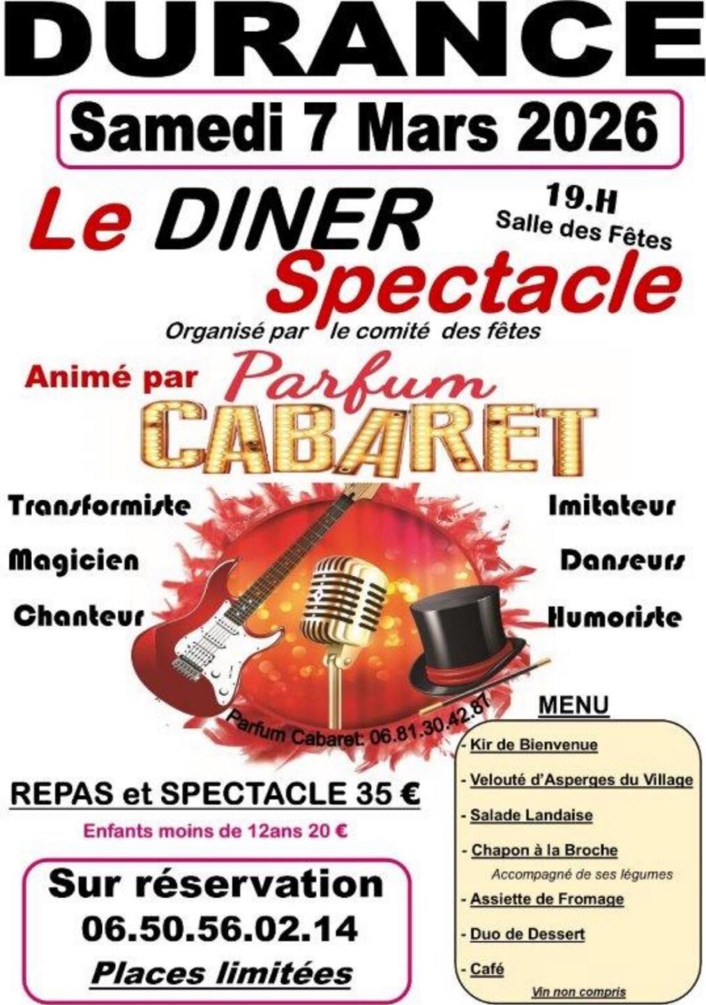 Dîner spectacle cabaret