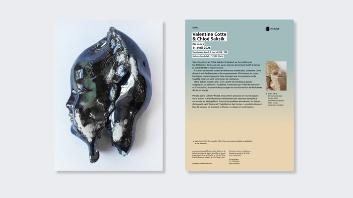 DUAL - Duo Show Valentine Cotte et Chloé Saksik Galerie Modulab Metz