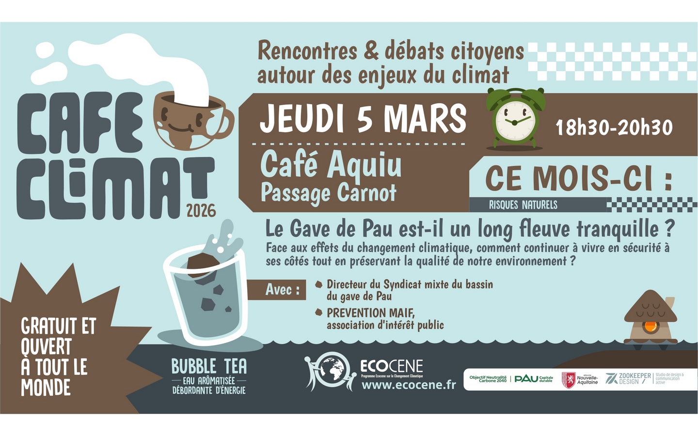 Ecocène: Café Climat Le Gave est-il un long fleuve tranquille?