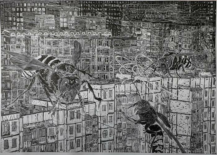 « Empreintes réciproques » Kristina Buga Encadrement Guedamour Provins