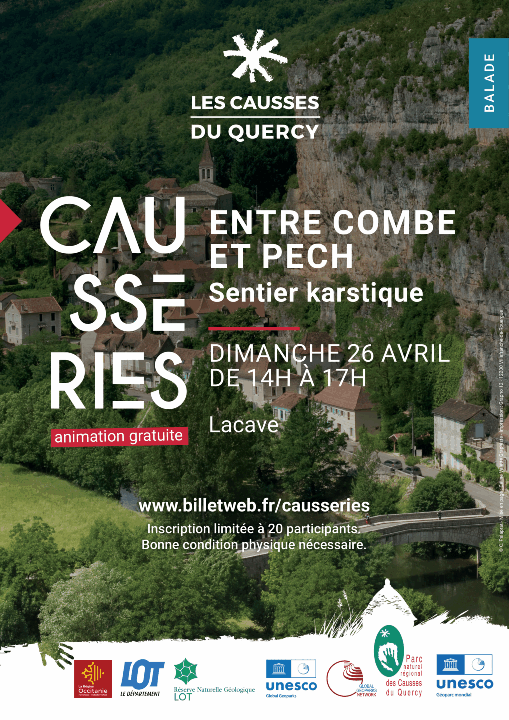 Entre combe et pech sentier karstique