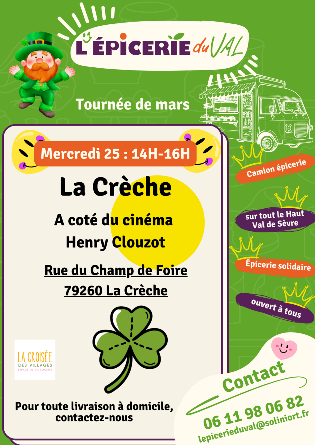 Epicerie du Val Tournée de mars A coté du cinéma Henry Clouzot La Crèche 2026-03-25 Epicerie du Val Tournée de mars