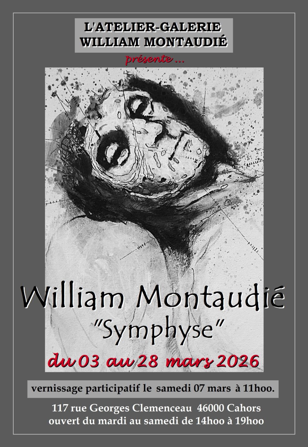 Exposition à l'atelier-galerie William Montaudié: Symphyse