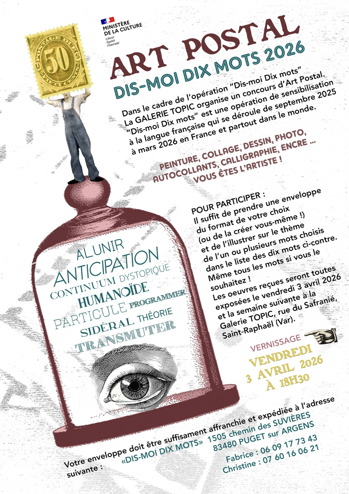 Exposition d'Art Postal Galerie TOPIC Saint-Raphaël