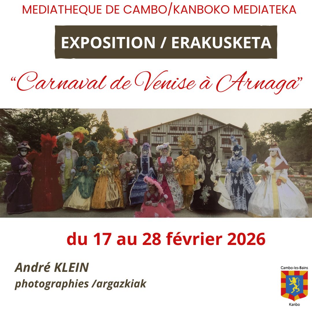 Exposition de photographie Le Carnaval de venise à Arnaga par André Klein