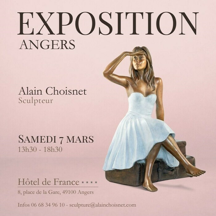 Exposition de Sculptures en Bronze Hôtel  de France Angers