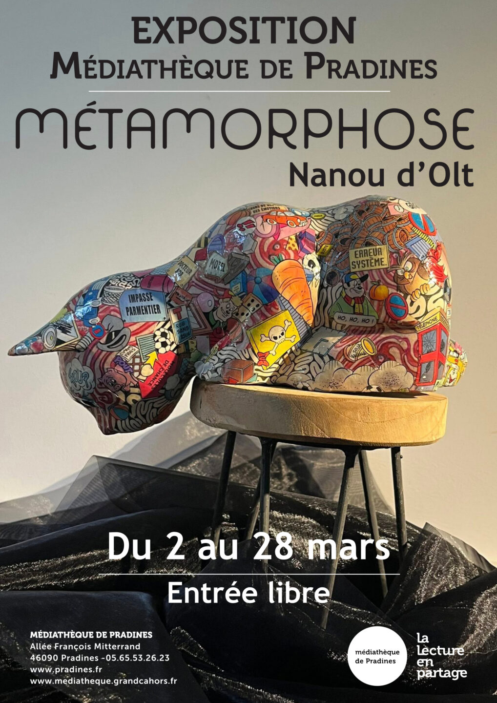 Exposition Métamorphose de Nanou d'Olt