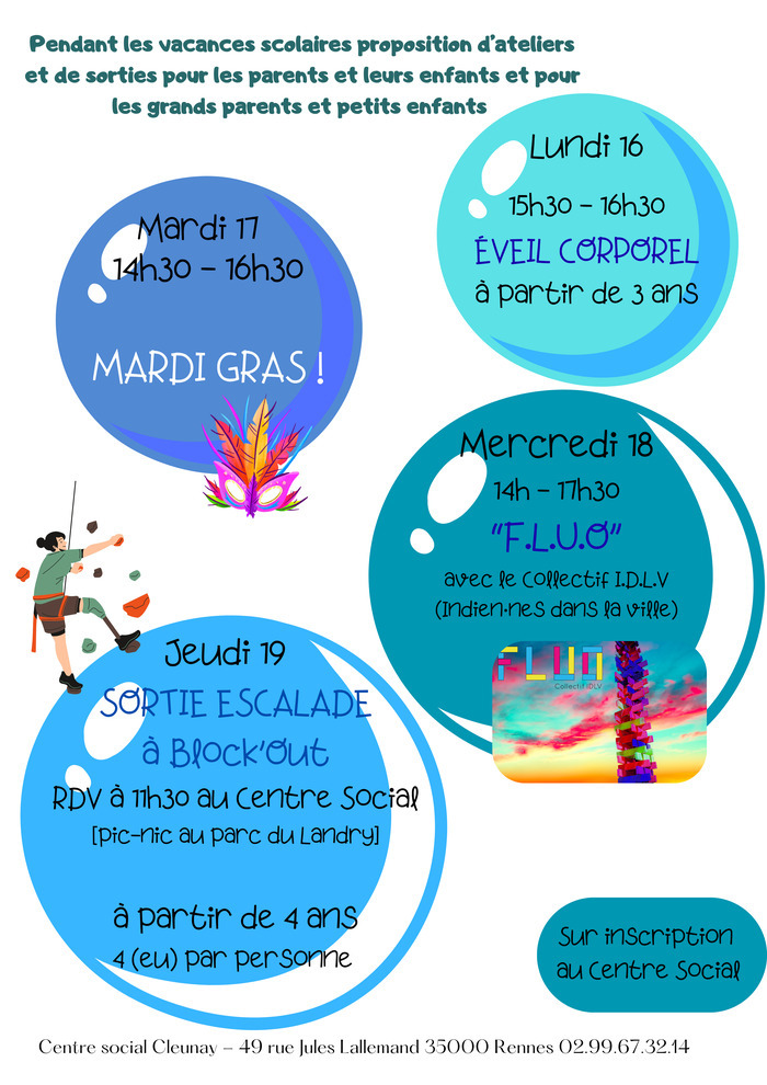 FAITES EN FAMILLE - CENTRE SOCIAL CLEUNAY Centre Social Cleunay Rennes