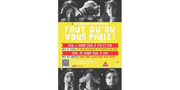 Faut qu'on vous parle - Théâtre 2000 Salle de Variétés Bonne Garde