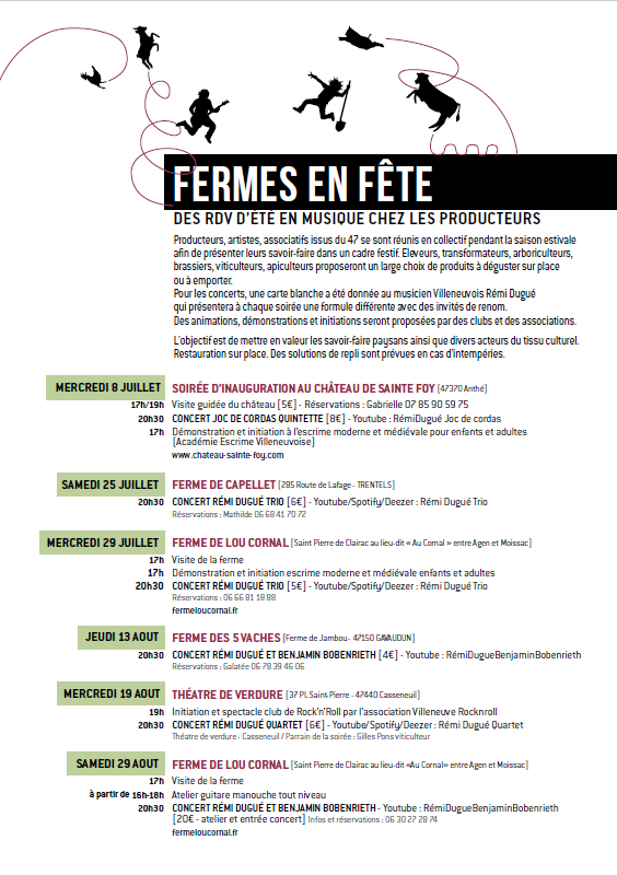 Fermes en Fête Soirée d'inauguration au château Sainte Foy