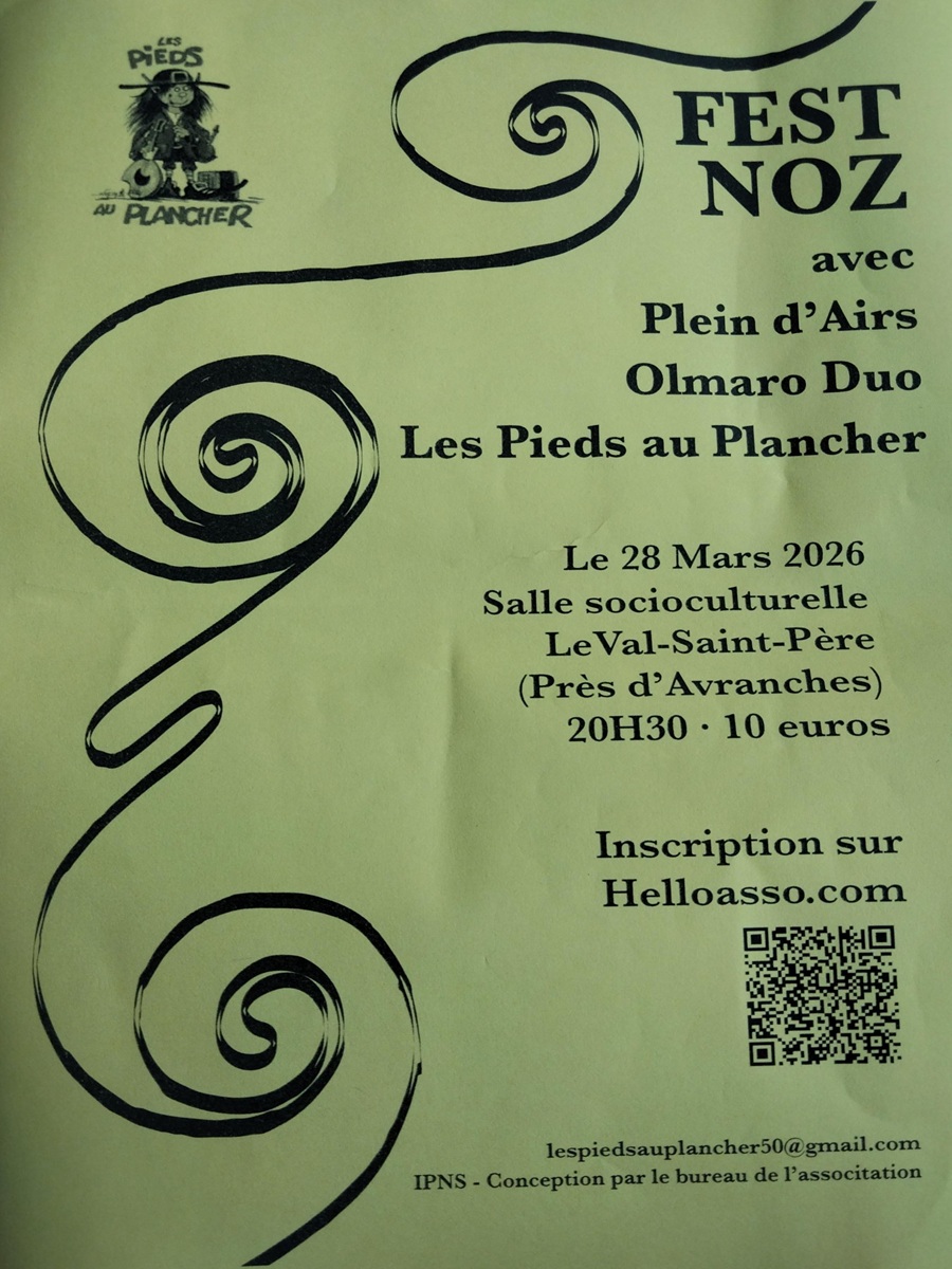 Fest Noz Rue des écoles Le Val-Saint-Père 2026-03-28 Fest Noz