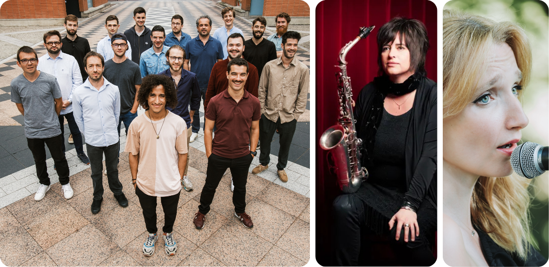 FESTIVAL JAZZ EN COMMINGES L’AUTRE BIG BAND & GERALDINE LAURENT & LUCILE RENTZ